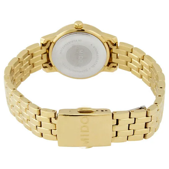 JMS always Rings Original Mido Quartz Gold Dial Yellow Goldtone Ladies Watch M24663121 JMS always Rings Original Mido Quartz Gold Dial Yellow Goldtone Ladies Watch M24663121