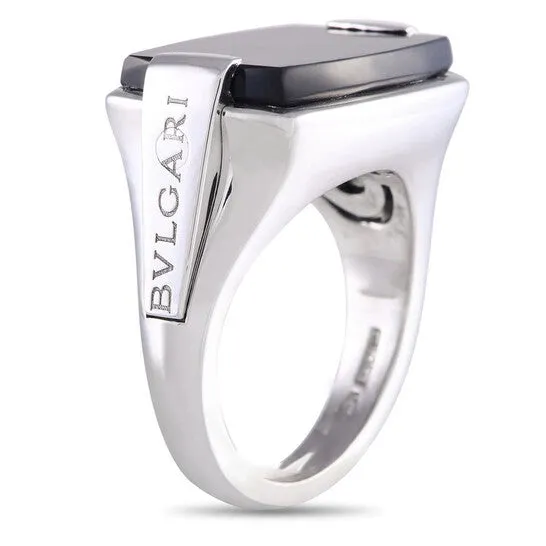 JMS always Rings Original PreOwned Bvlgari Allegra 18K White Gold Black Onyx Ring JMS always Rings Original PreOwned Bvlgari Allegra 18K White Gold Black Onyx Ring