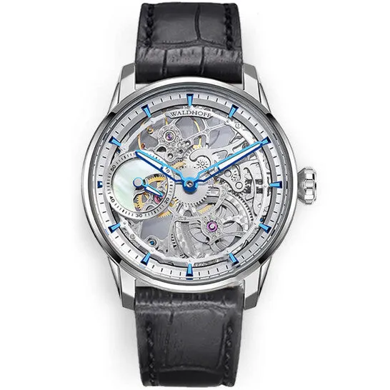 JMS always Rings Original Waldhoff Paragon Pearl Silver Hand Wind Silver Dial Mens Watch MW12 AM JMS always Rings Original Waldhoff Paragon Pearl Silver Hand Wind Silver Dial Mens Watch MW12 AM