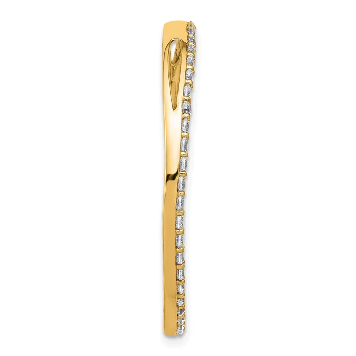 Necklaces Goldia 14k Yellow Gold 1 12 Ct Lab Grown Diamond VSSI G Circle Chain Slide Pendant