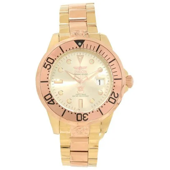 Original Invicta Pro Diver Grand Gold Dial Twotone Mens Watch 16039 JMS always Rings Original Invicta Pro Diver Grand Gold Dial Twotone Mens Watch 16039 JMS always Rings