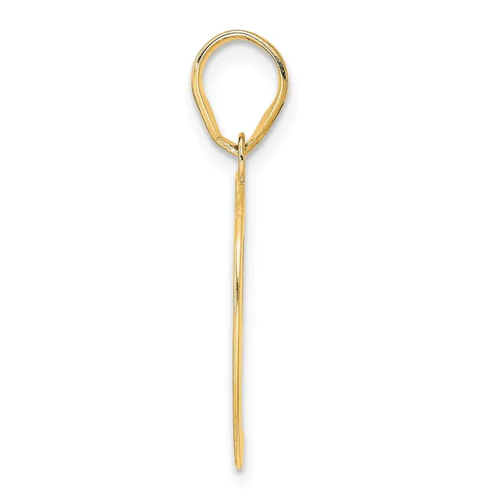 PreStyled Sets 14k Yellow Gold Polished Etched Number 59 Pendant Goldia