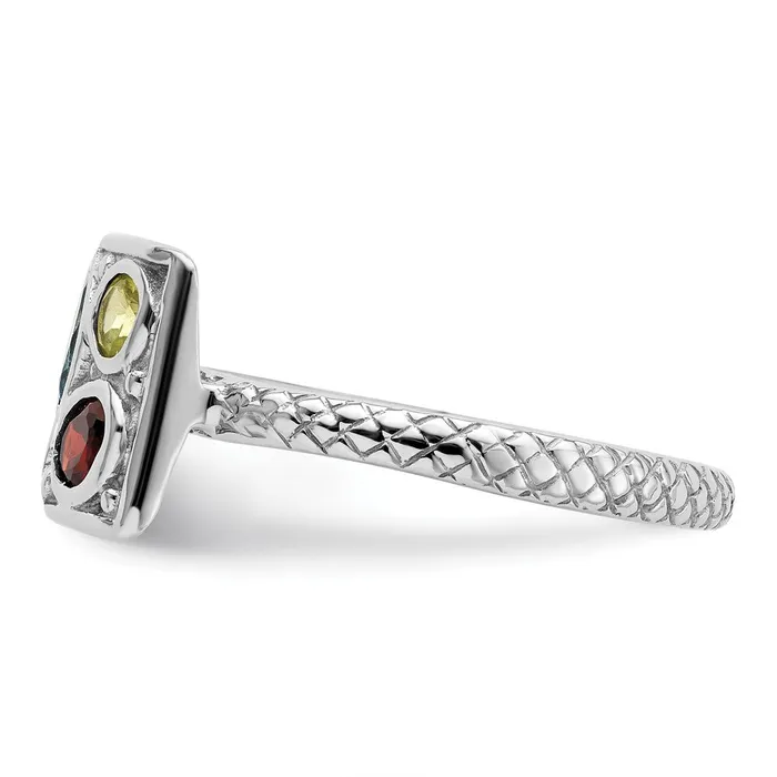 Rings Goldia Sterling Silver Stackable Expressions Gemstone Ring