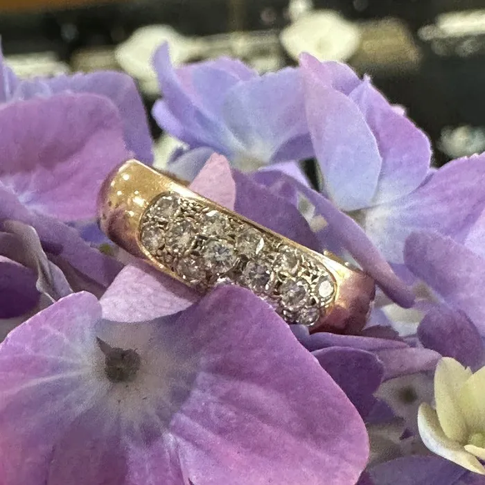14 Karat Yellow Gold Diamond Band 11000632 ONeills Estate Jewelry Rings