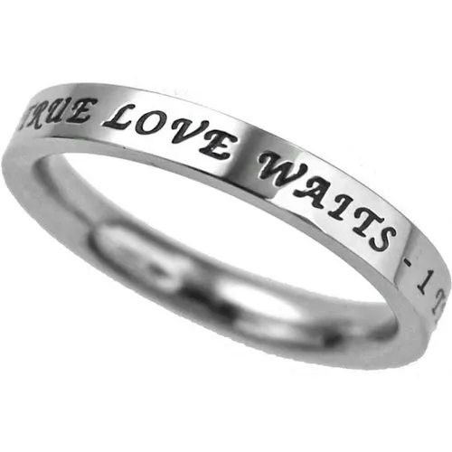 North Arrow Shop Rings Christian True Love Waits Ring December Birthstone Turquoise CZ Stainless Steel North Arrow Shop Rings Christian True Love Waits Ring December Birthstone Turquoise CZ Stainless Steel