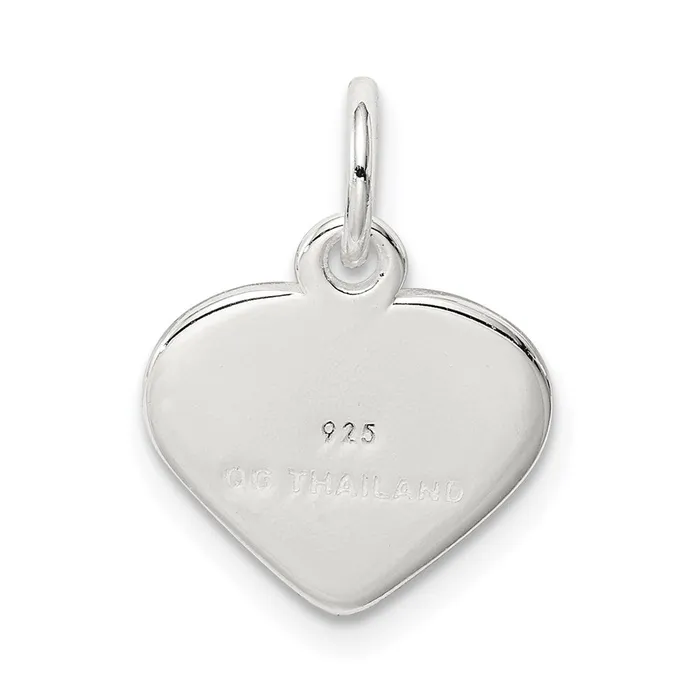 Rings Sterling Silver Love Heart Charm TreasureFineJewelers