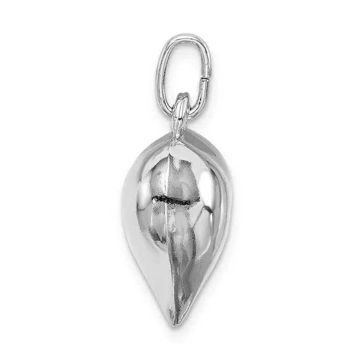Rings Sterling Silver Rhodiumplated Puffed Heart Charm TreasureFineJewelers