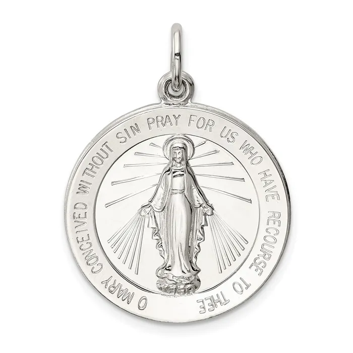 Sterling Silver Miraculous Medal TreasureFineJewelers Rings