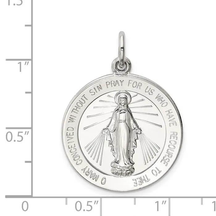 Sterling Silver Miraculous Medal TreasureFineJewelers Rings
