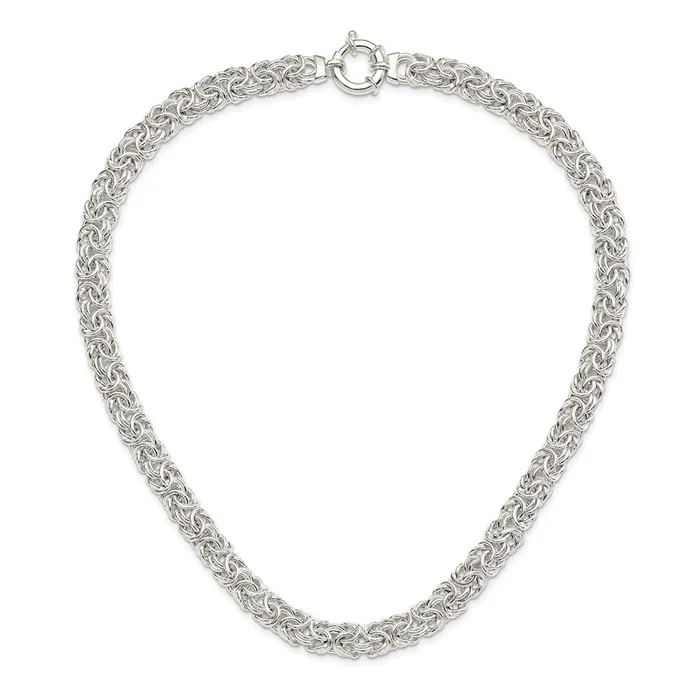 Sterling Silver Polished Byzantine Link NecklaceWBCQG559820 WB Choice Jewelry Necklaces Sterling Silver Polished Byzantine Link NecklaceWBCQG559820 WB Choice Jewelry Necklaces