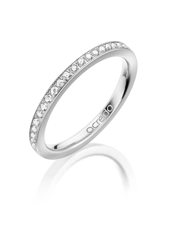 14K Palladium White Gold Diamond Band 14 ct tw GSi1 acredo Rings