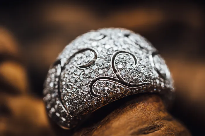 14k White Gold Pave Diamond Ring S Kashi Rings