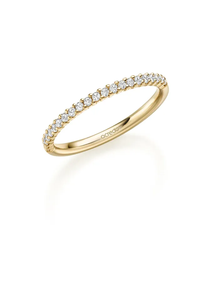 14K Yellow Gold Band 15 cttw GSi1 acredo Rings