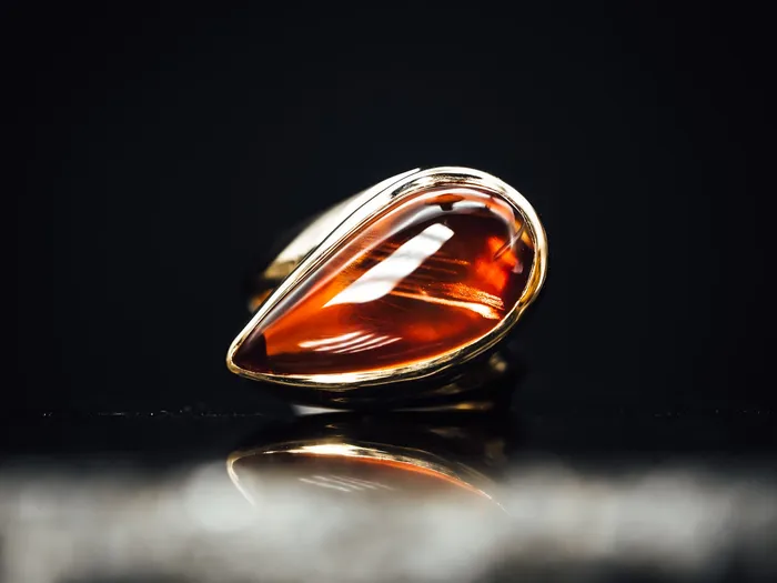 Art FX fine jewelry 14k Yellow Gold Custom Oregon Sunstone Ring Rings