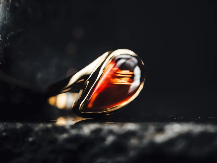 Art FX fine jewelry 14k Yellow Gold Custom Oregon Sunstone Ring Rings