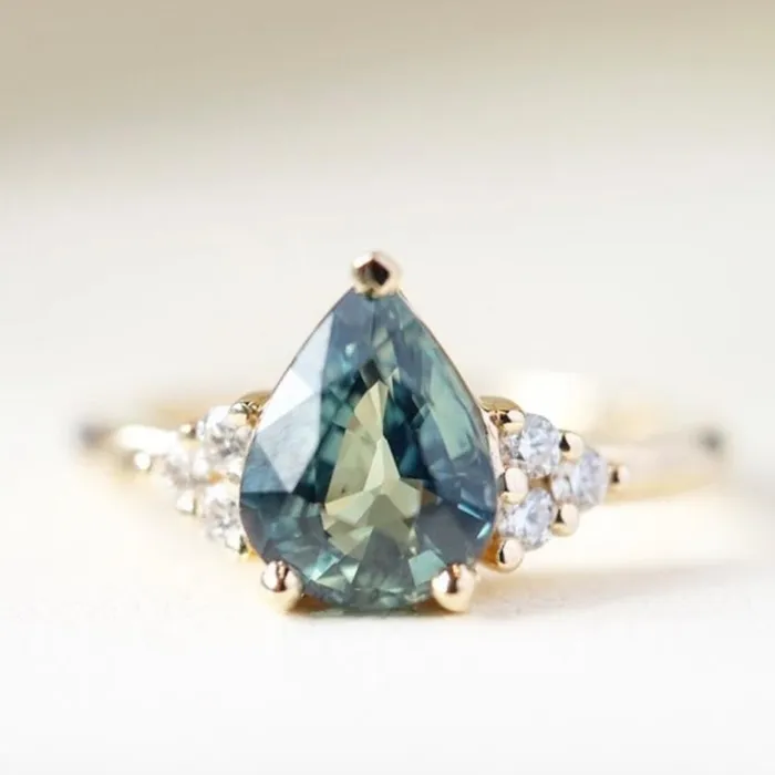 Rings AlbrechtJewellery Montana Sapphire RingPear Shaped Engagement Ring Blue Green Sapphire RingTeal Sapphire Engagement RingUnique Engagement Ring Rings AlbrechtJewellery Montana Sapphire RingPear Shaped Engagement Ring Blue Green Sapphire RingTeal Sapphire Engagement RingUnique Engagement Ring