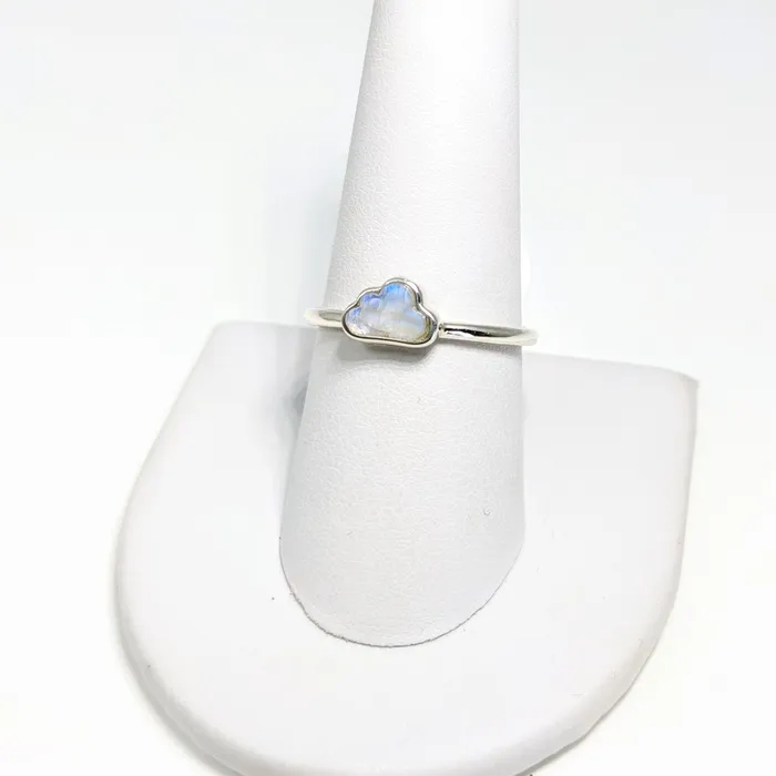 Rings Bliss Crystals Moonstone Mini Cloud Ring Pick Size SK8875